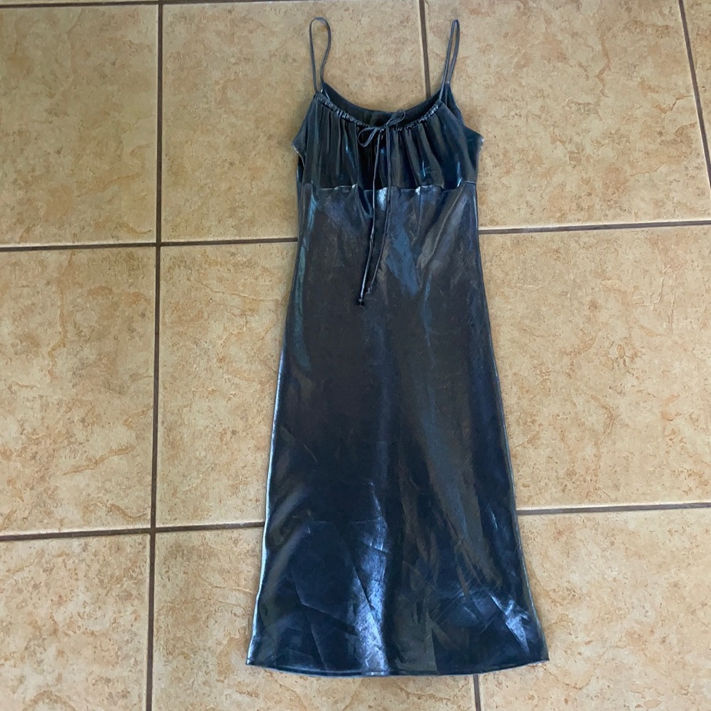 Aqua Blues Silver Slip dress